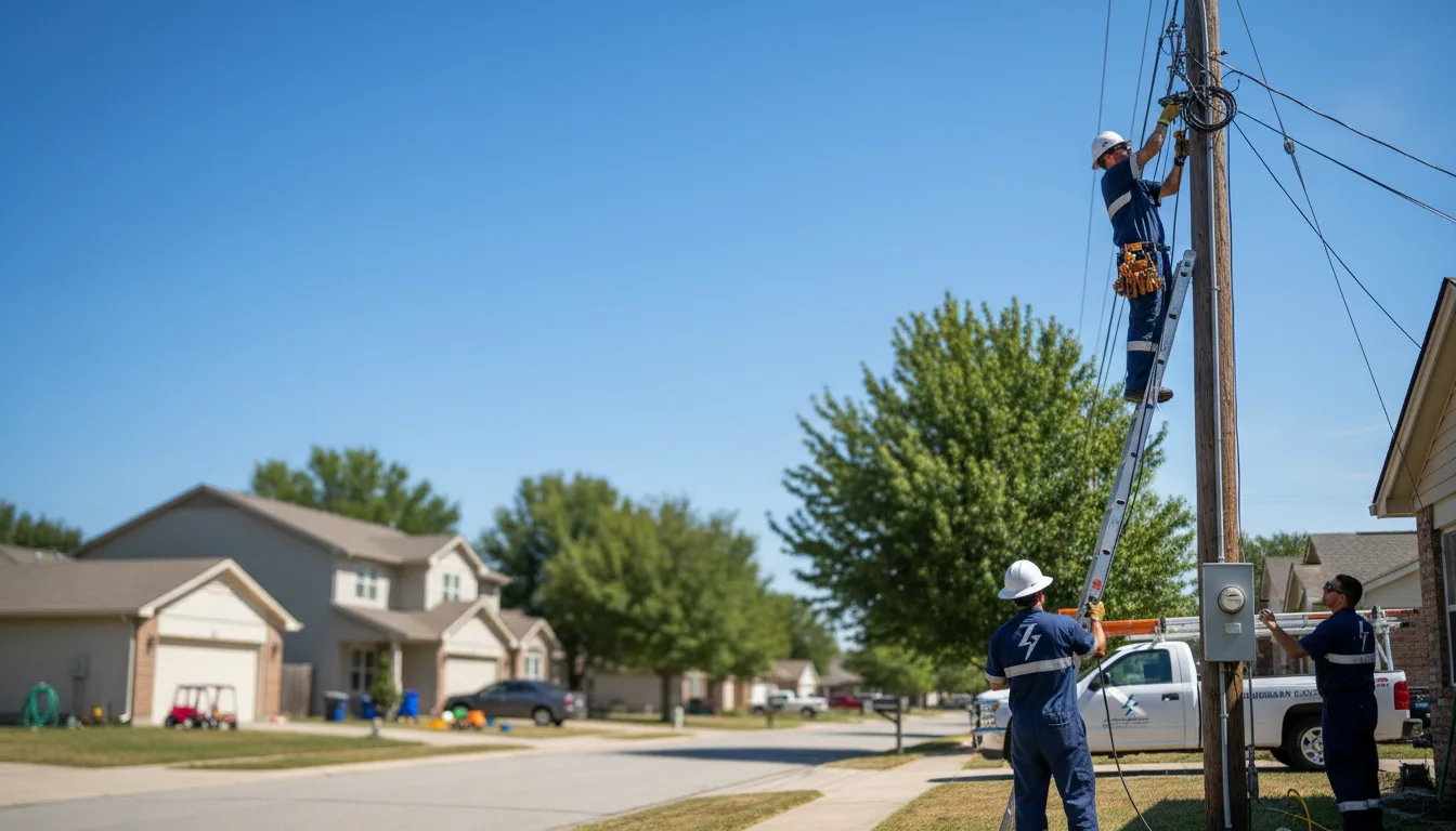 Residential electrician providing installation services in Roscoe, MT